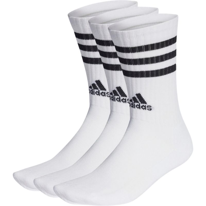 Adidas 3-Streifen Cushioned Crew Socken 3er Freizeitsocken