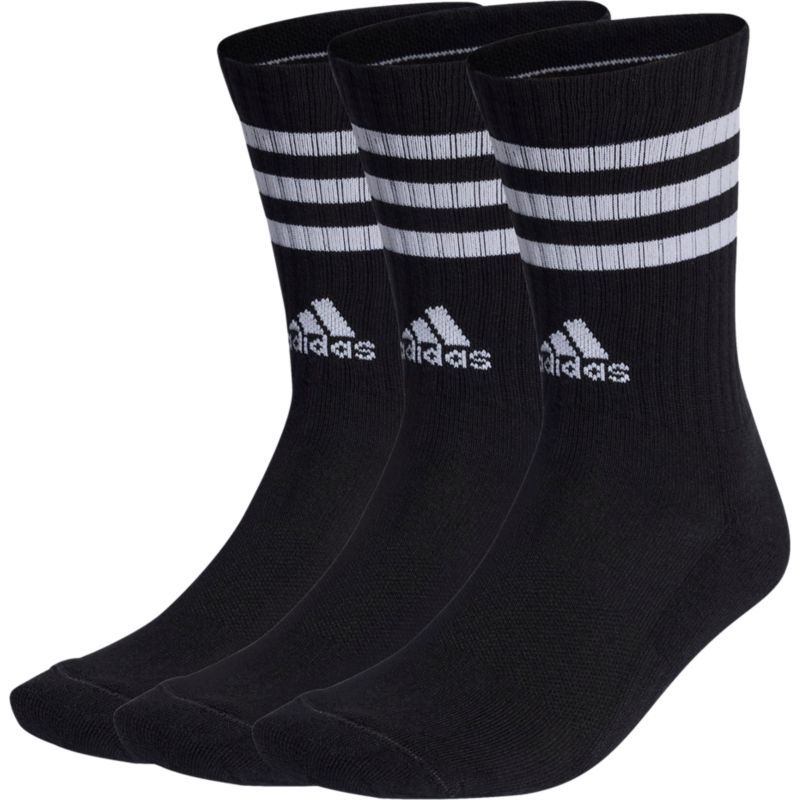Adidas 3-Streifen Cushioned Crew Socken 3er Freizeitsocken