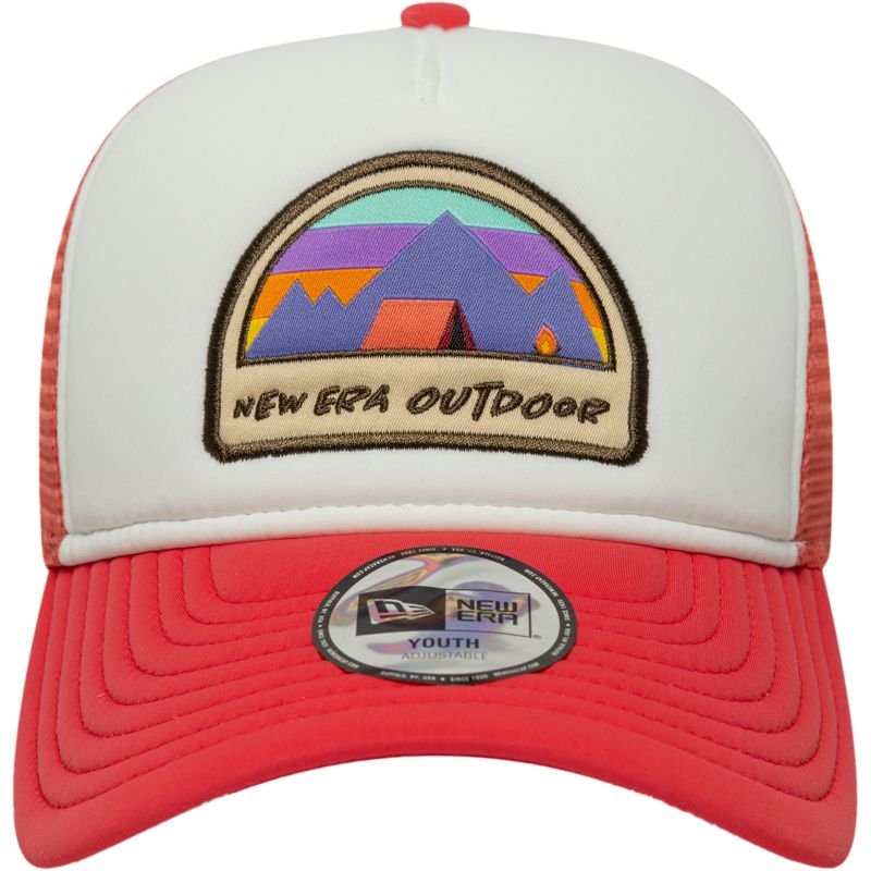 New Era Pink Patch Adventurer 9FORTY A-Frame Trucker Freizeitkappe