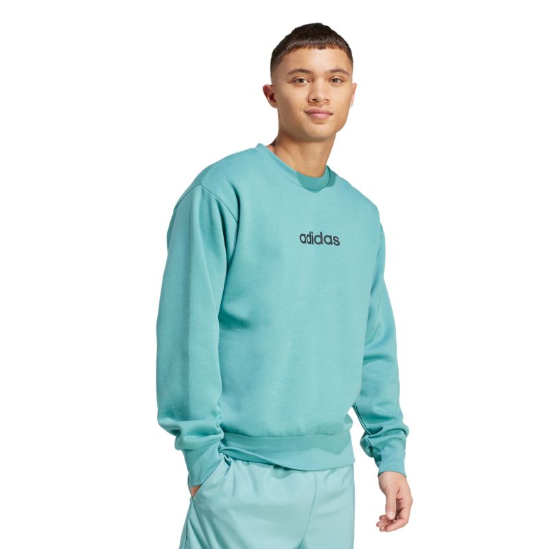 Adidas Essentials Linear Fleece Sweatshirt Pullover