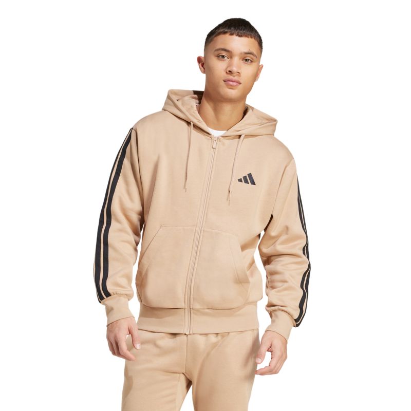 Adidas Essentials 3-Stripes Fleece Hoodie Pullover