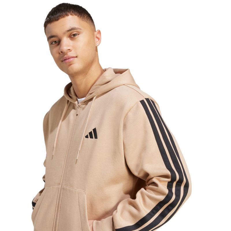 Adidas Essentials 3-Stripes Fleece Hoodie Pullover