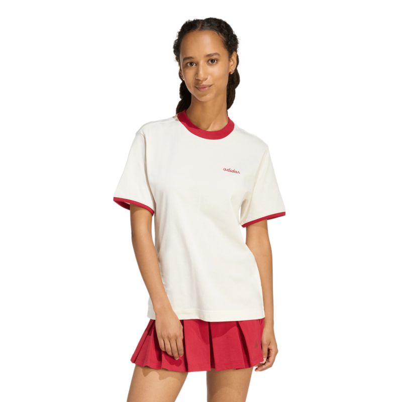Adidas Seasonal Essentials Colorpop Tee with Embroidered Graphic T-Shirt