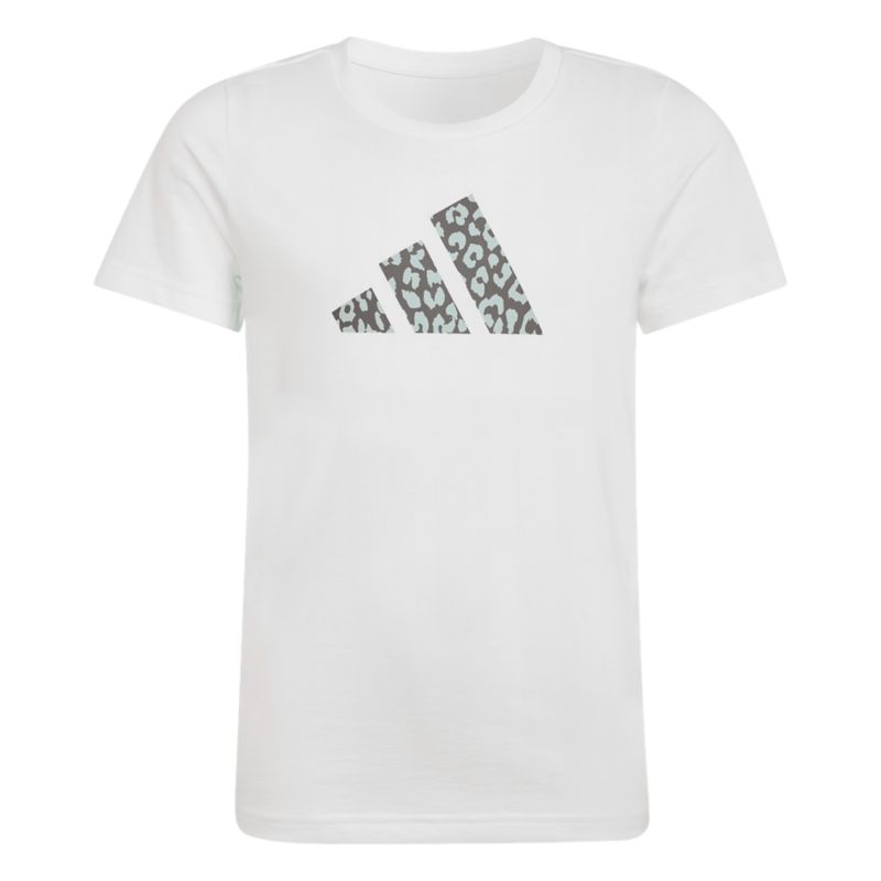 Adidas Junior Girls Animal Print Graphic Tee T-Shirt