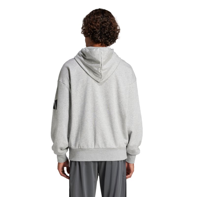 Adidas Essentials 3-Stripes Logo French Terry Hoodie Pullover