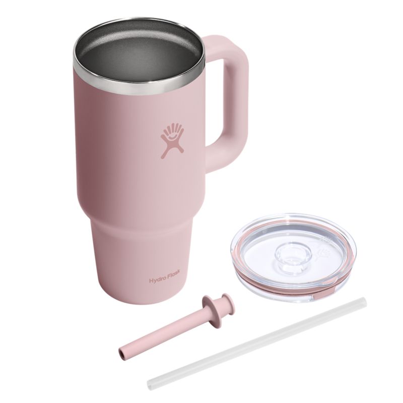 Hydro Flask 32 oz Travel Tumbler Clear Trillium Thermosflasche