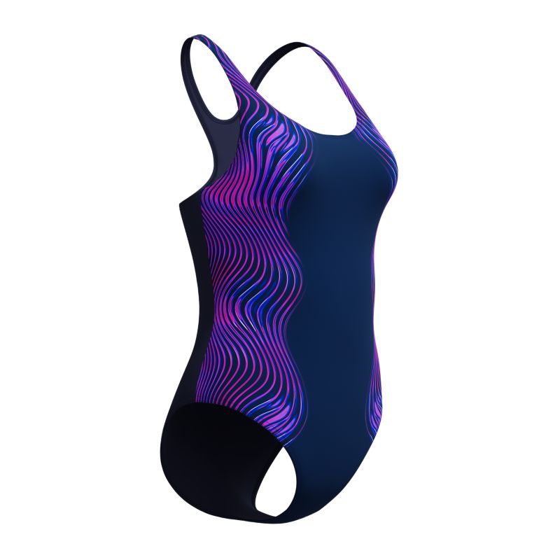Speedo Print Medalist One Piece Badeanzug