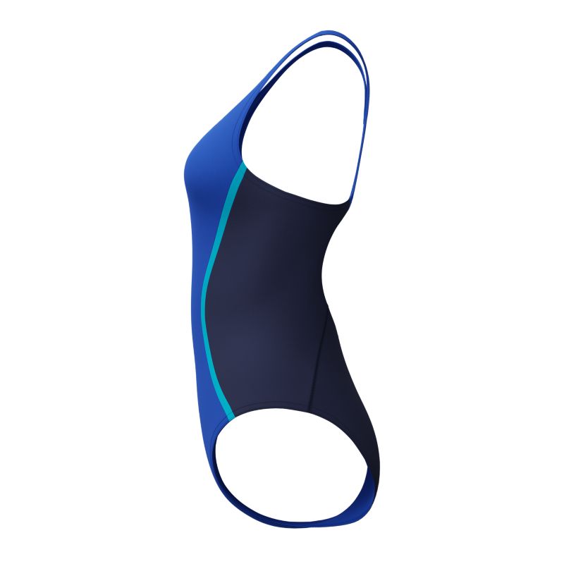 Speedo Solid Splice Medalist One Piece Badeanzug