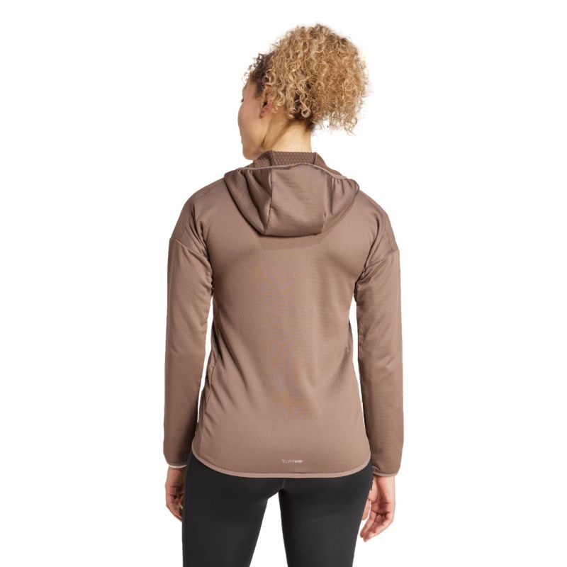 Adidas Terrex Terrex Xperior CLIMAWARM+ Wind Light Fleece Hooded Jacket Wanderjacke