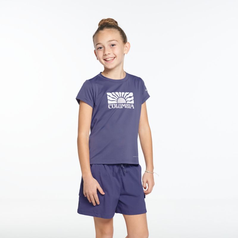 Columbia Tech Trail™ Utility Shortsleeve Graphic Crew Funktionsshirt