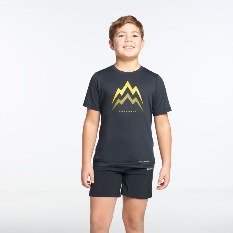 Columbia Tech Trail™ Utility Shortsleeve Graphic Crew Funktionsshirt
