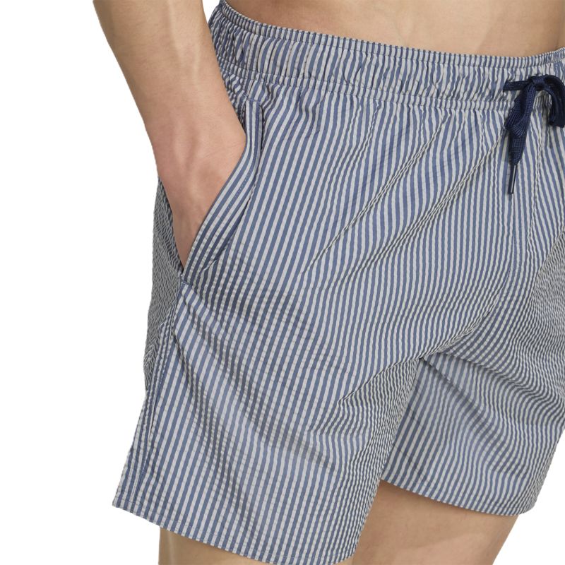 Adidas Seersucker Stripy Swim Shorts 5-Inch Badeshort