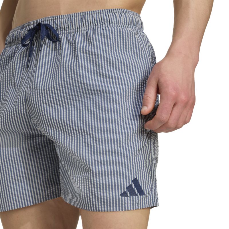 Adidas Seersucker Stripy Swim Shorts 5-Inch Badeshort