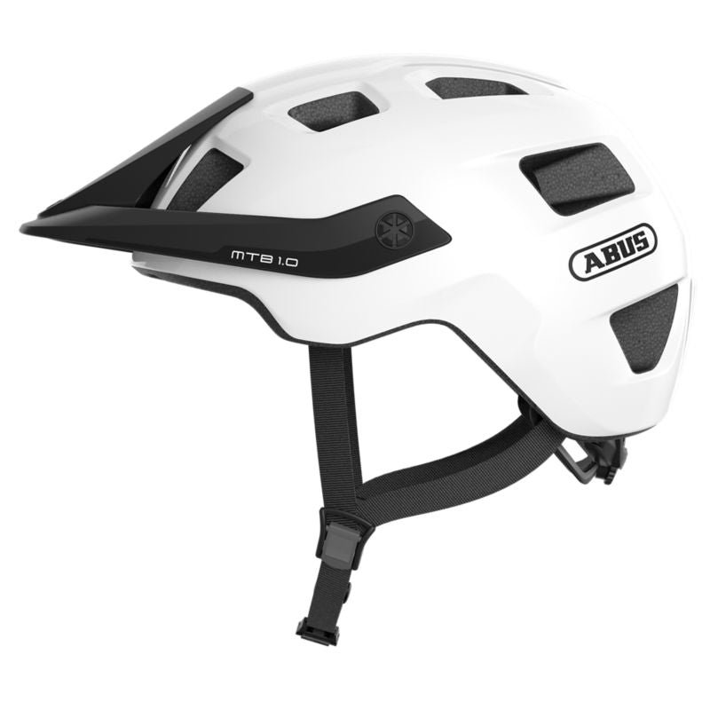 Abus MTB 1.0 Shiny White Radhelm