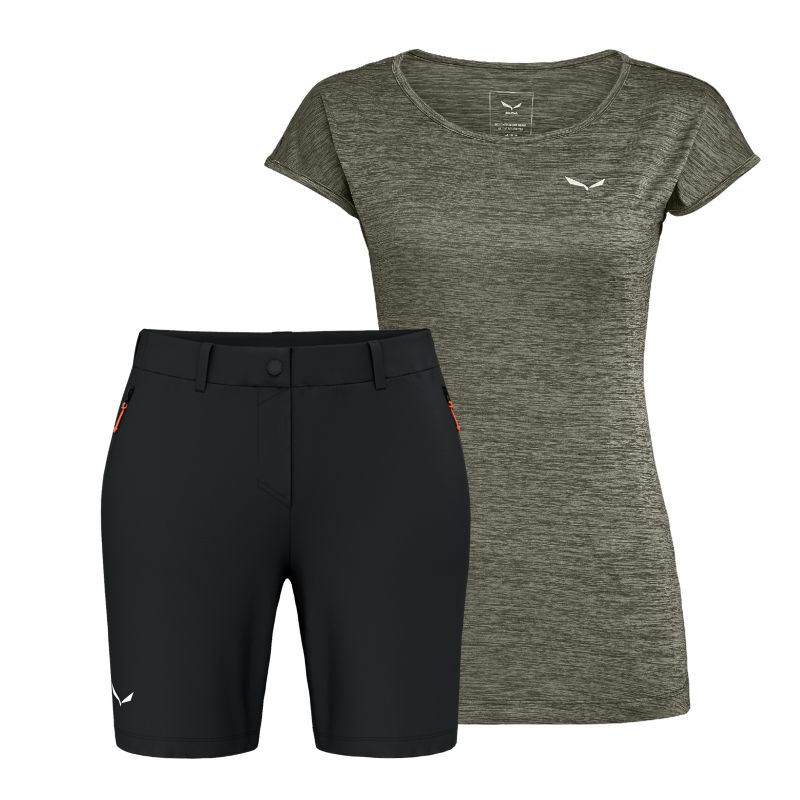Salewa Puez Tee + Puez Talvena Wanderkombi