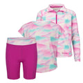Benger Short+Jacke+Funktionsshirt Fitnesskombi